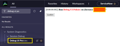 How to Debug UI policy