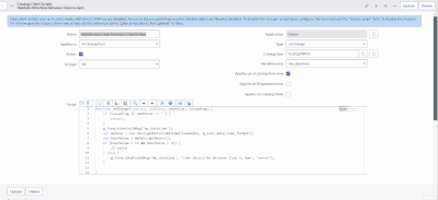 Validate date/time range based on logged in user's timezone