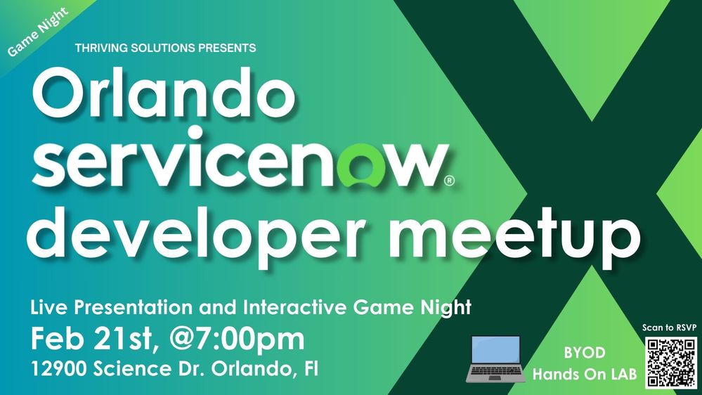 Interactive Game Night Orlando Dev Meetup February 21, 2025