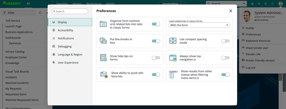 YOKOHAMA Release Feature 3: User Preferences