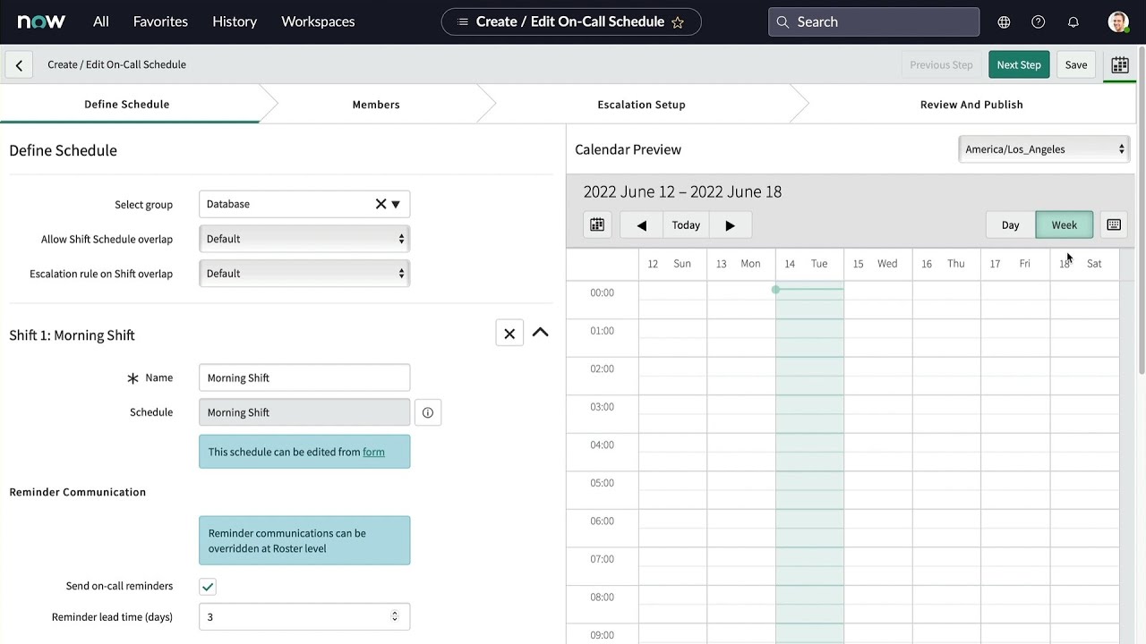 On-Call Scheduling | Edit an on call Schedule
