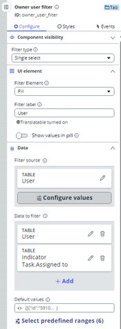 GRC Platform Analytics Dashboard like a Pro - How to set up a default value in the filters?