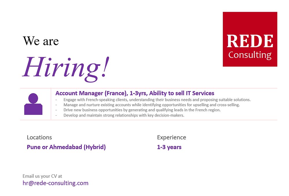 🚀 We’re Hiring: Account Manager – Sales [France] 🚀