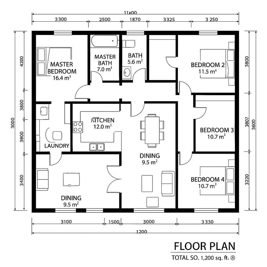 1200 sq ft floor plans inspiration 3