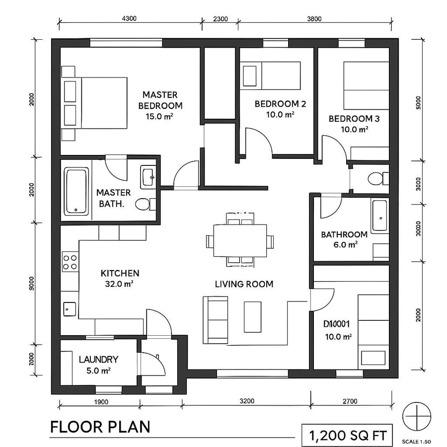 1200 sq ft floor plans inspiration 5