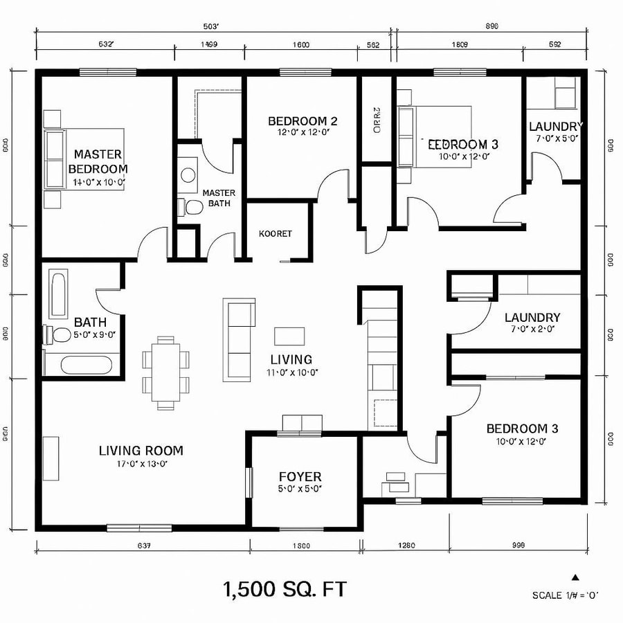 1500 sq ft floor plans