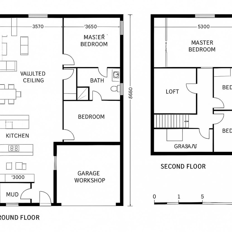 2 story barndominium floor plans