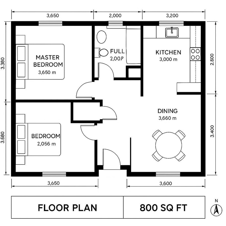 800 sq feet floor plan inspiration 3