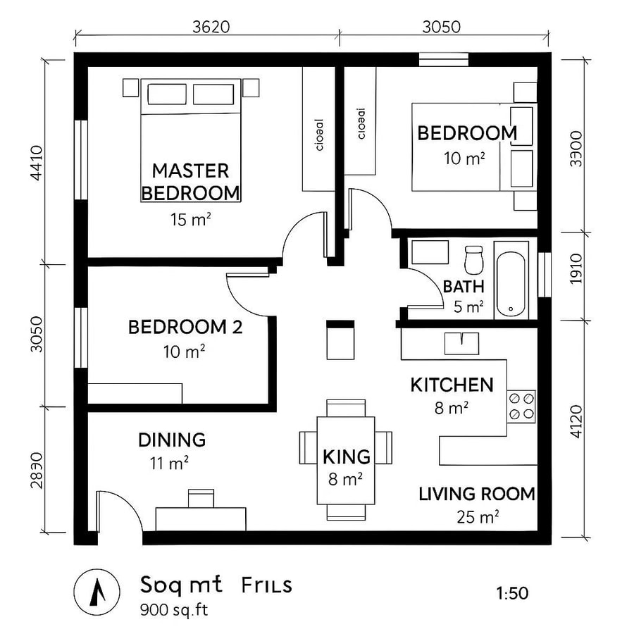 900 sq foot floor plans inspiration 1