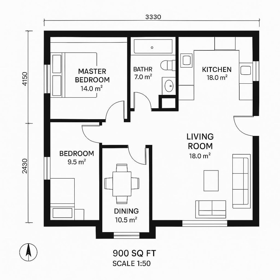 900 sq foot floor plans inspiration 4