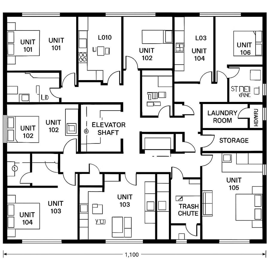 apartment complex floor plans inspiration 3