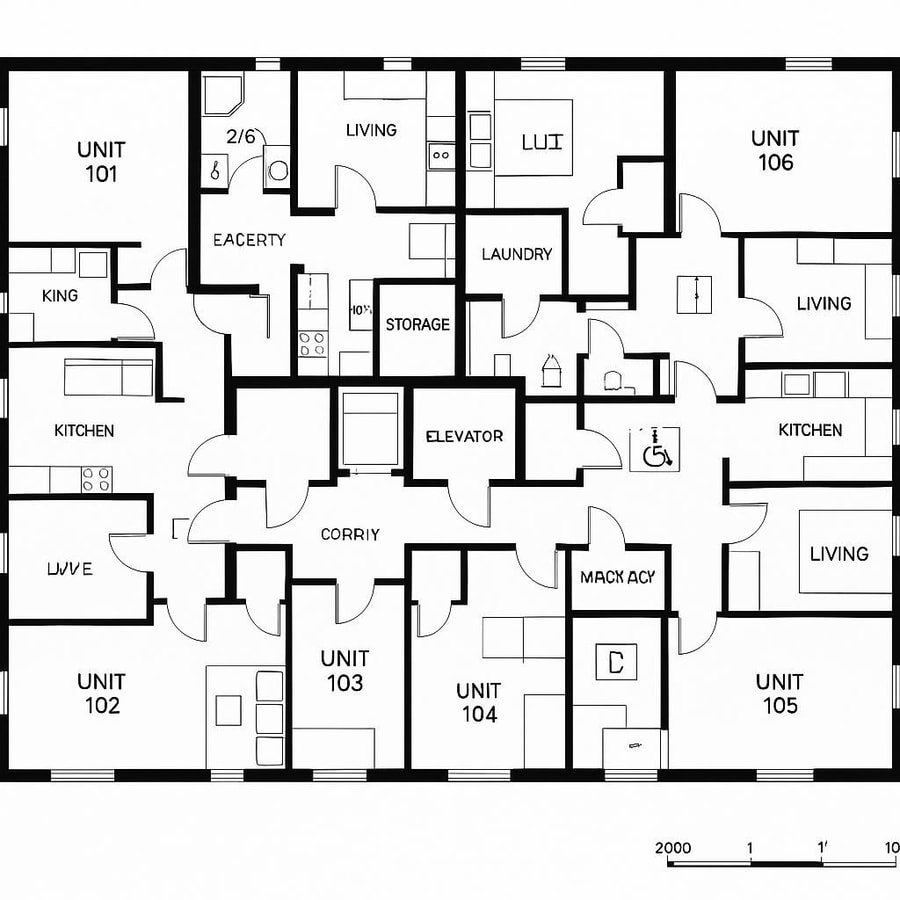 apartment complex floor plans inspiration 4