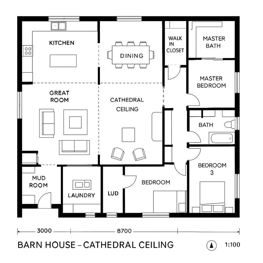 barn house floor plans