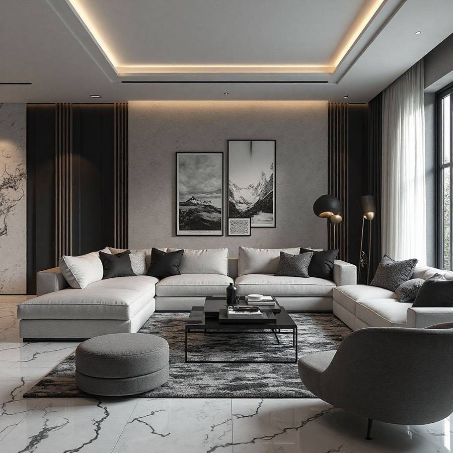 black and white living room ideas inspiration 3