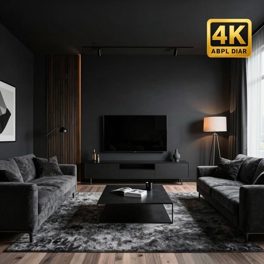 black front room ideas inspiration 5