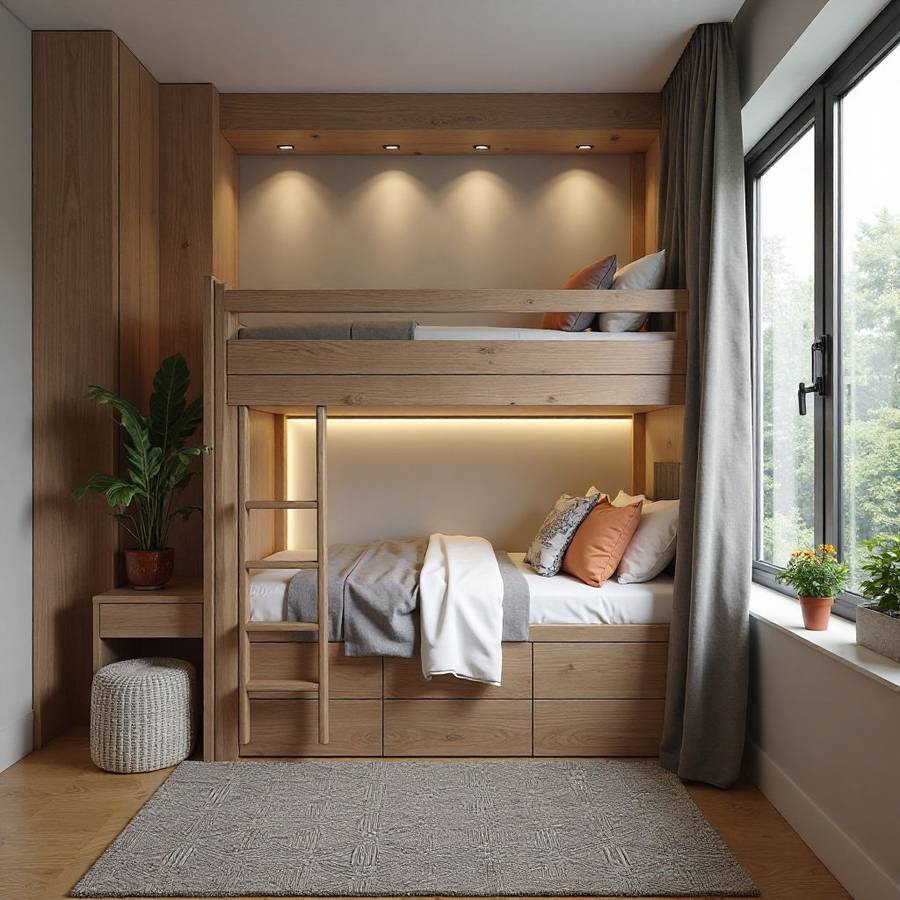 Bunk Bed Dorm Room Ideas Ideas & Designs | RemodelAI