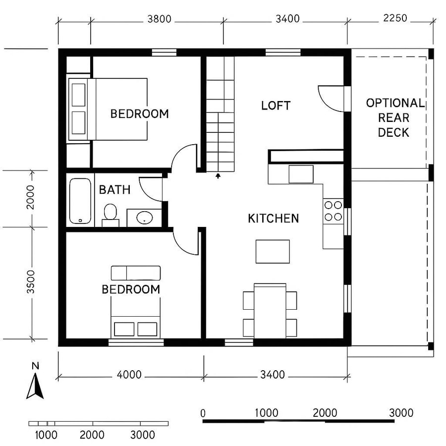 cabin floor plans with loft