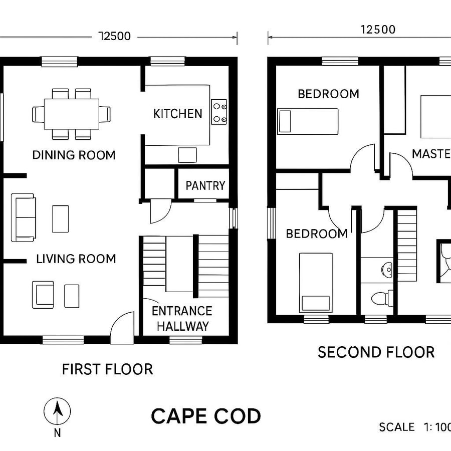 cape cod house floor plans