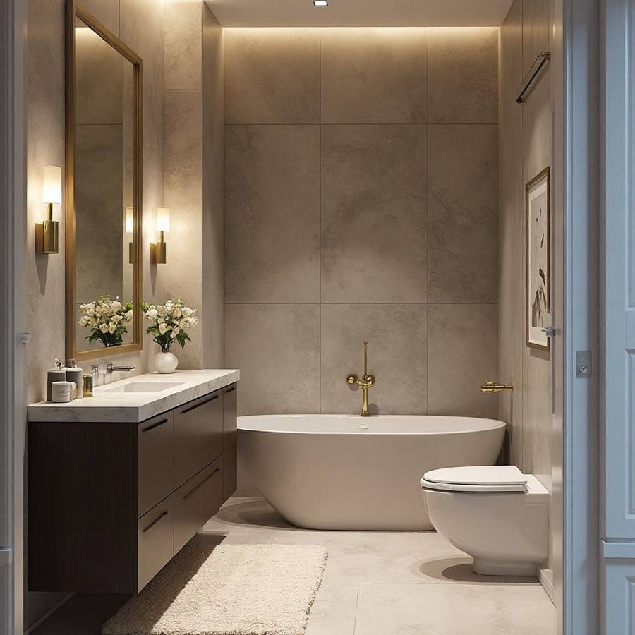 contemporary powder room ideas inspiration 3