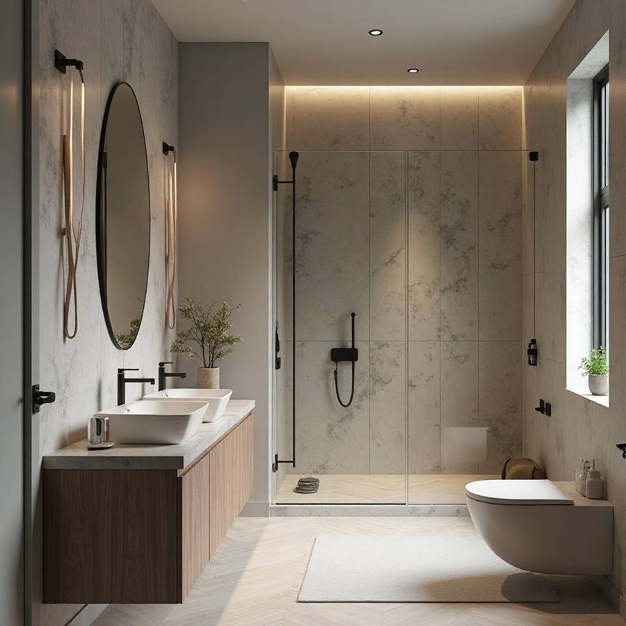 contemporary powder room ideas inspiration 4