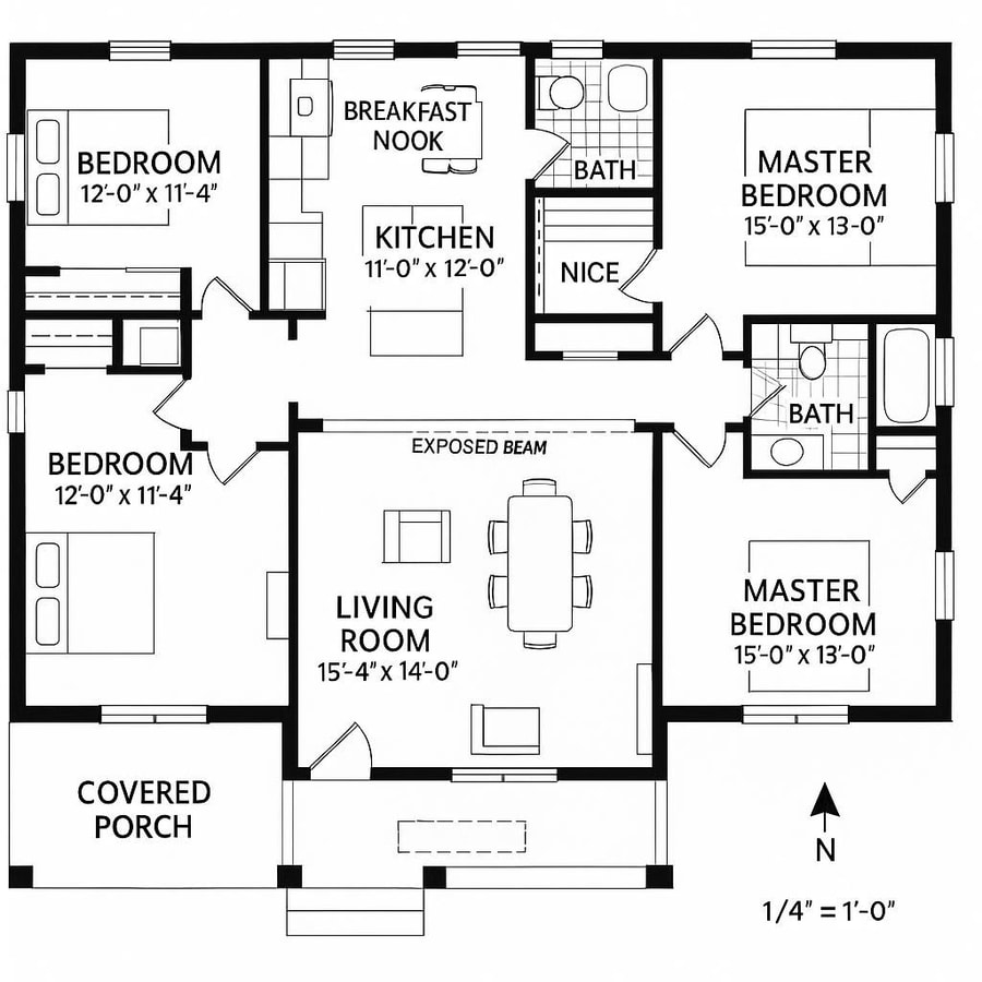 craftsman bungalow floor plans inspiration 2