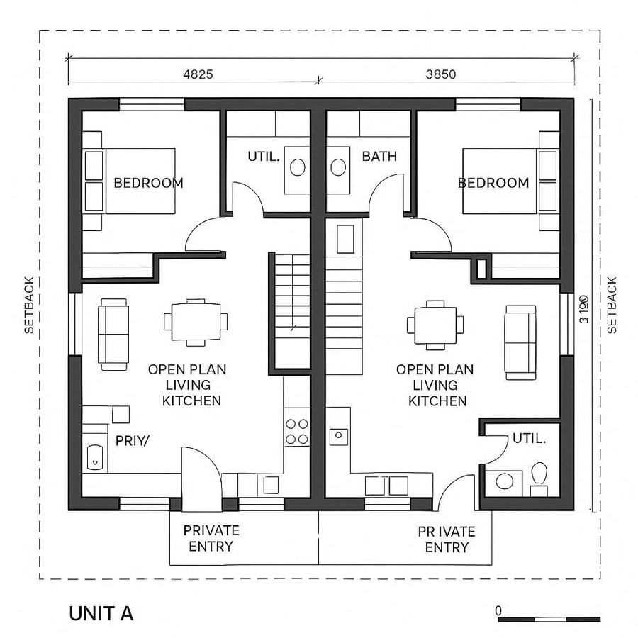 duplex house floor plans inspiration 1