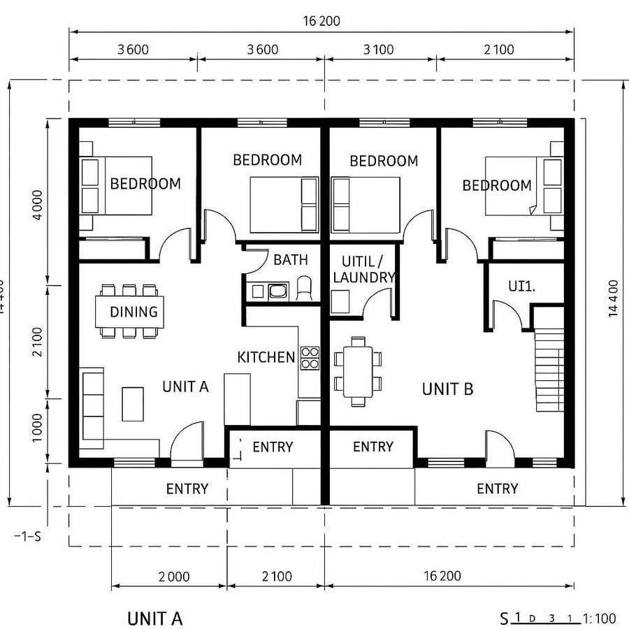 duplex house floor plans inspiration 4
