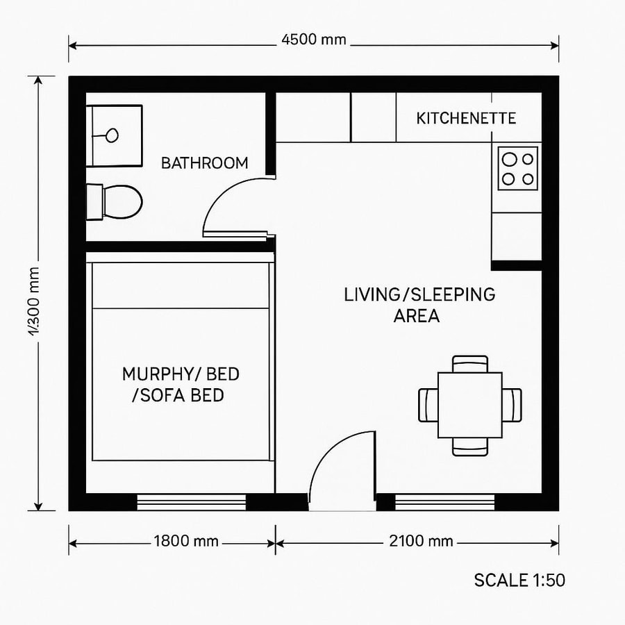 efficiency apt floor plans inspiration 1