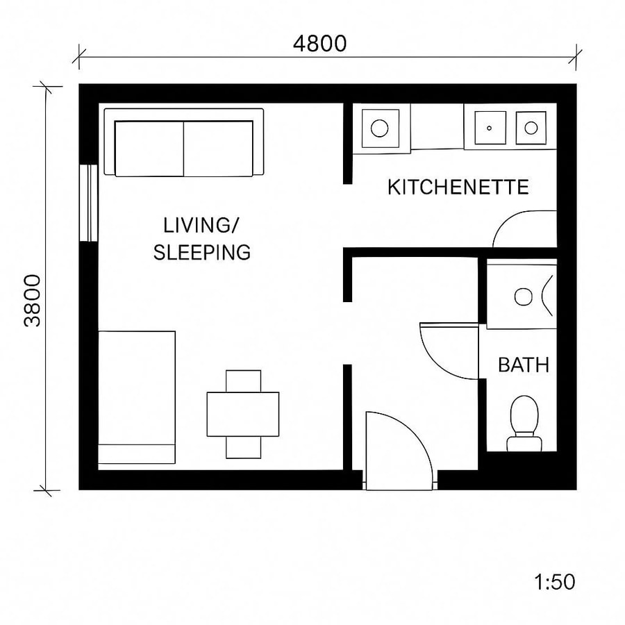 efficiency apt floor plans inspiration 2