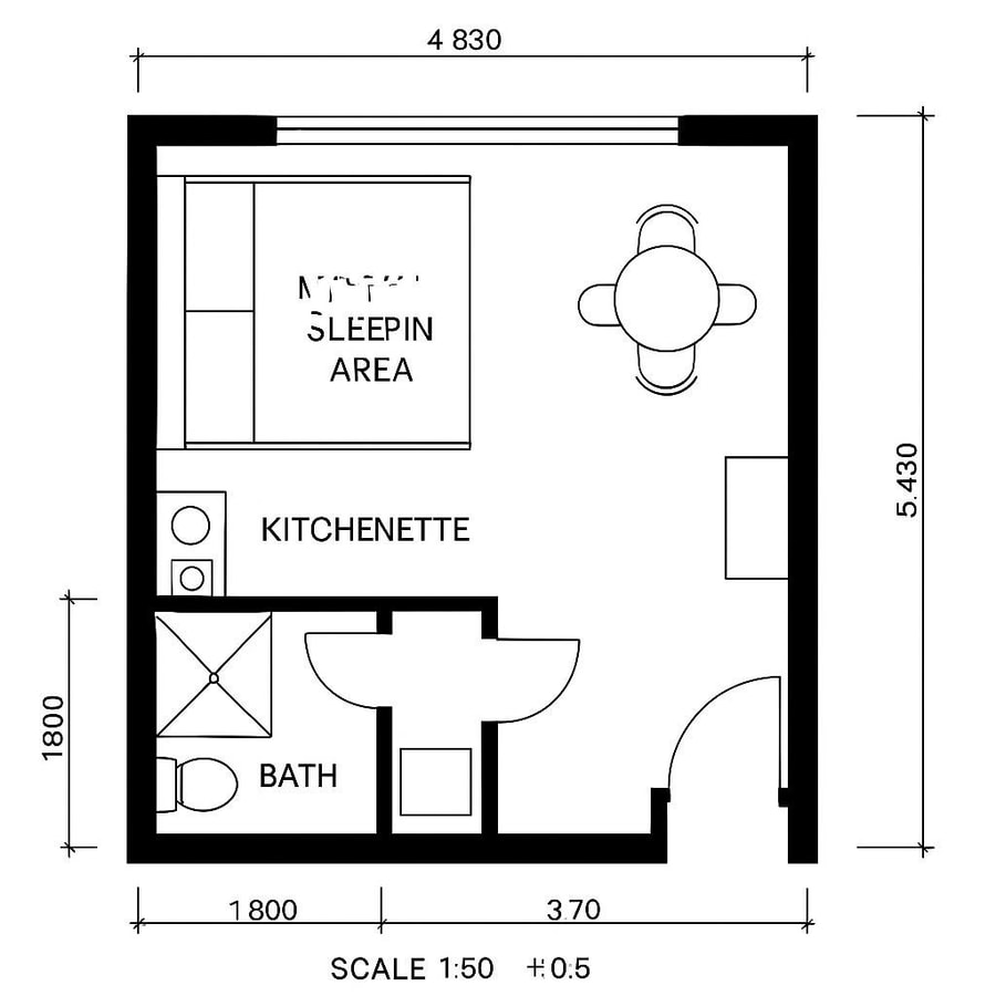 efficiency apt floor plans inspiration 3