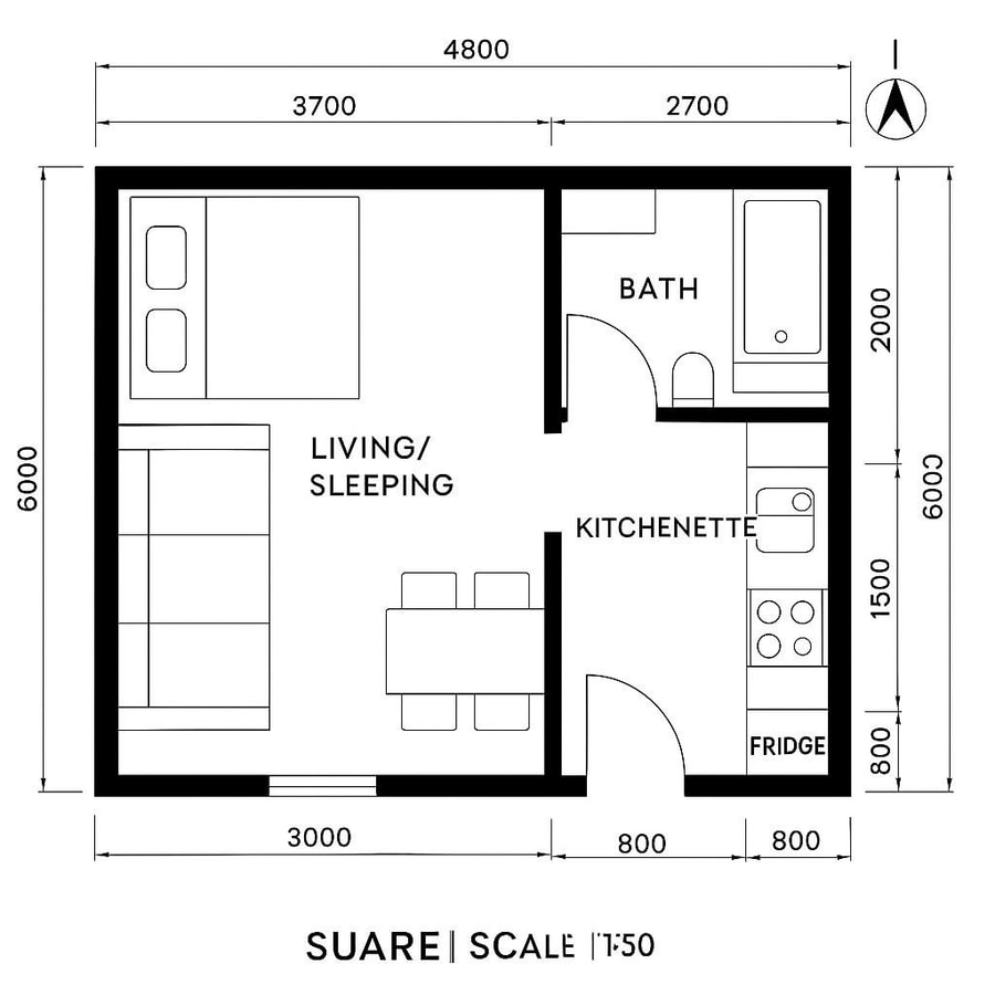 efficiency apt floor plans inspiration 4