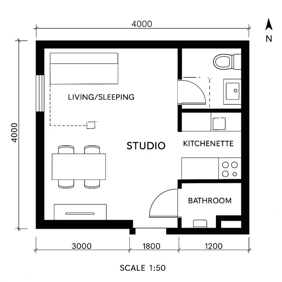 efficiency apt floor plans inspiration 5