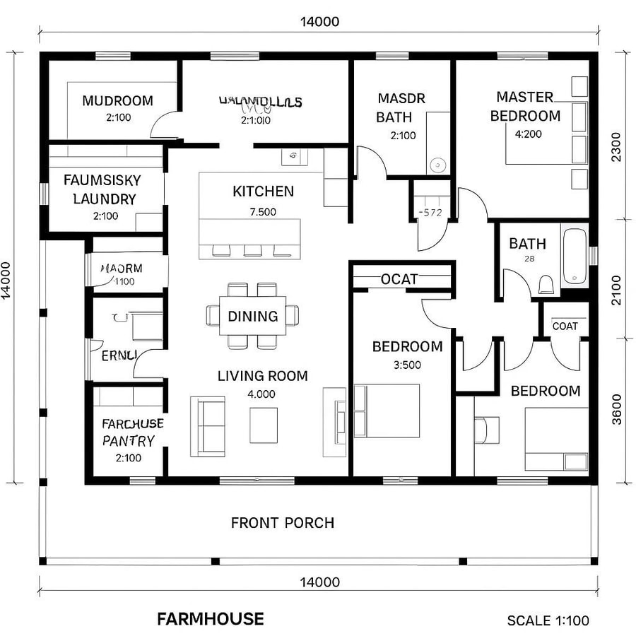 farmhouse floor plan inspiration 4
