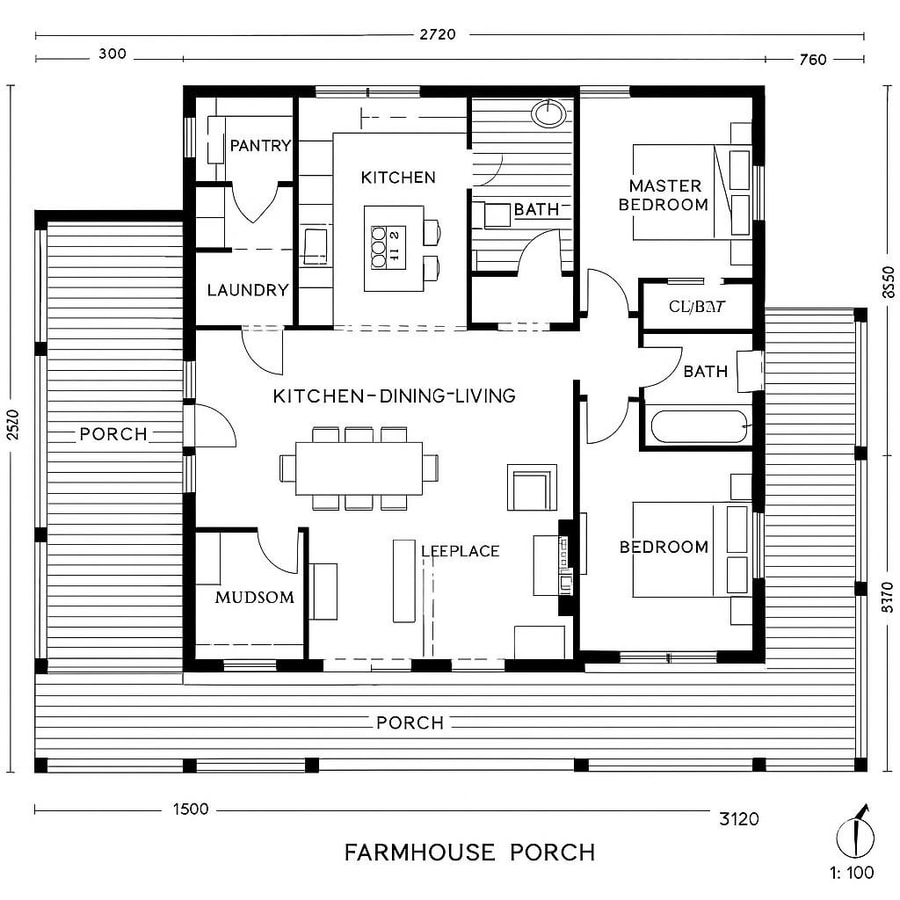 farmhouse floor plans inspiration 1