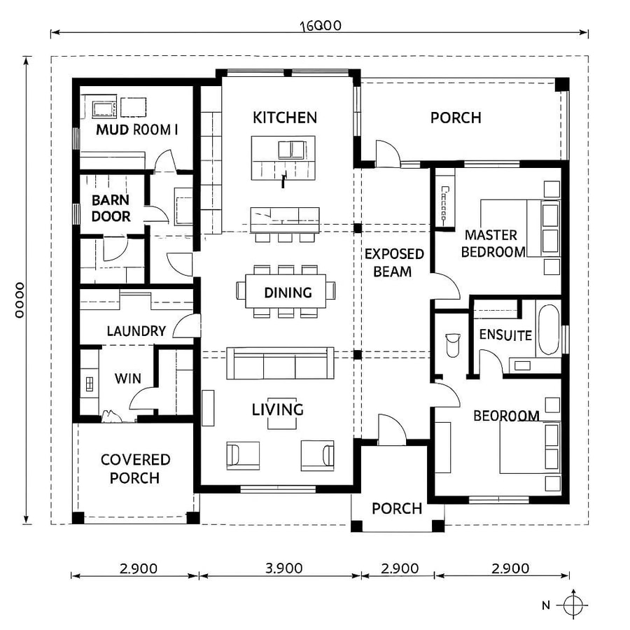 farmhouse floor plans inspiration 4