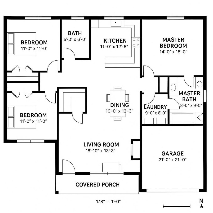 floor plan ranch style house inspiration 4