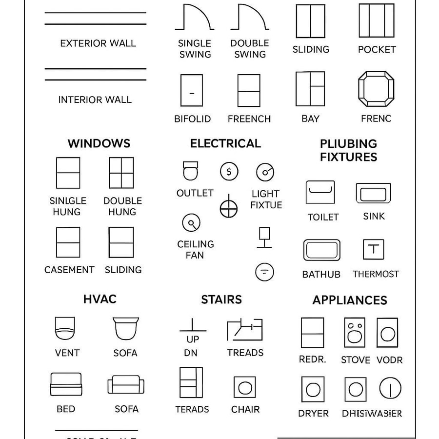 Floor Plan Symbols Ideas & Designs | RemodelAI