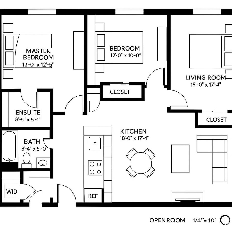 floor plans for a 2 bedroom 2 bath house inspiration 1