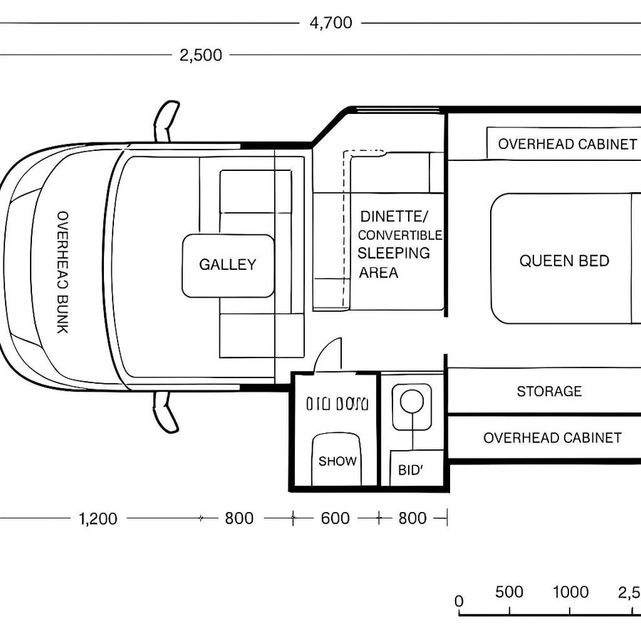 floor plans for motorhomes inspiration 2