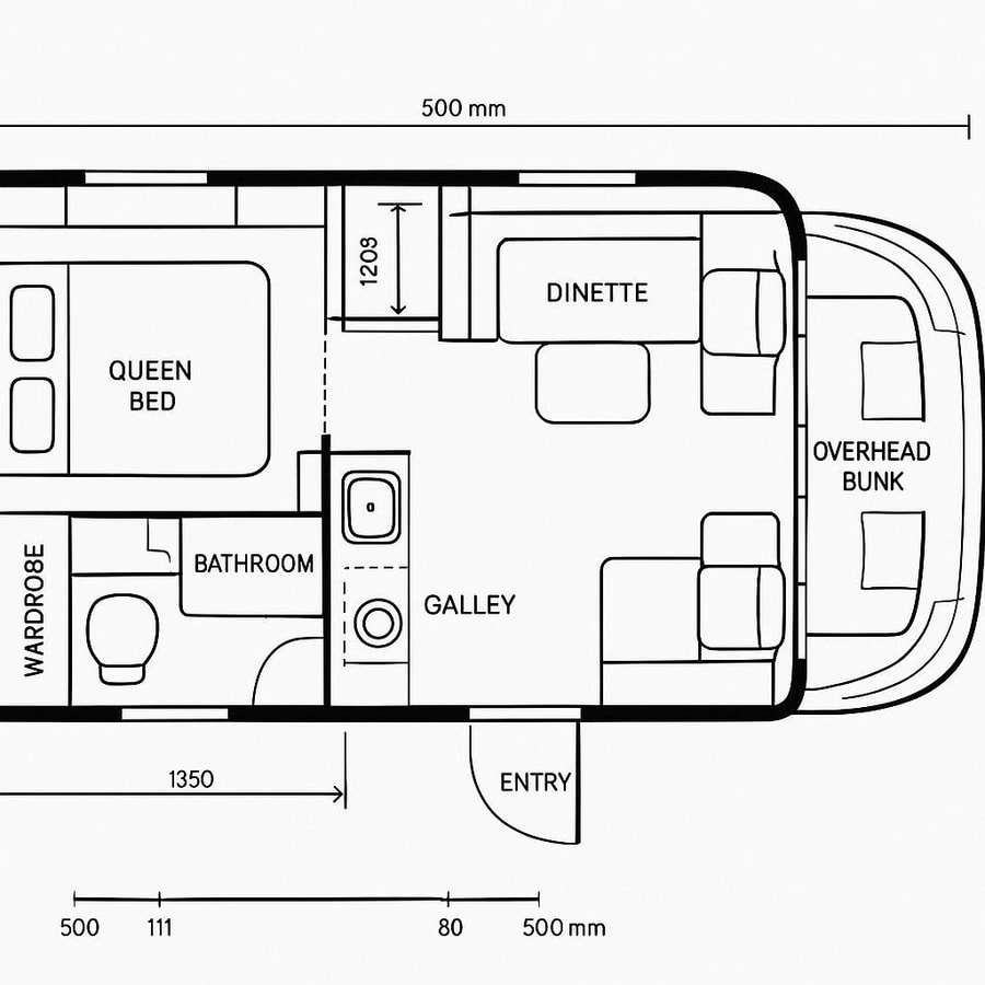 floor plans for motorhomes inspiration 5
