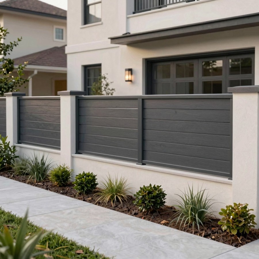 front yard privacy fence inspiration 1