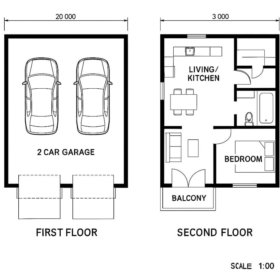 garage apartment floor plans inspiration 5