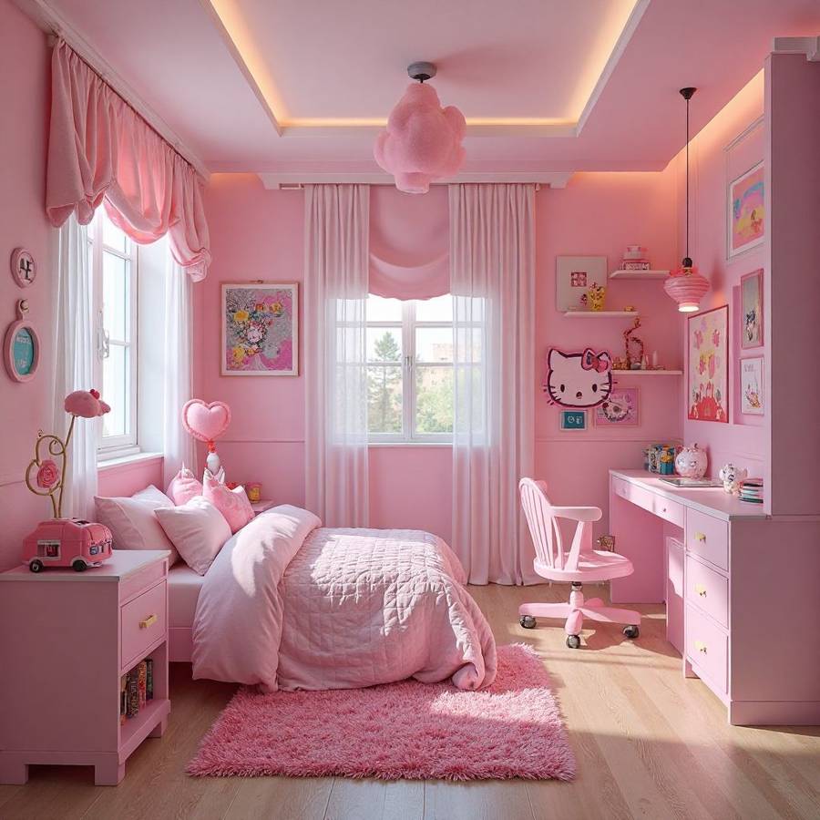 hello kitty room ideas inspiration 1
