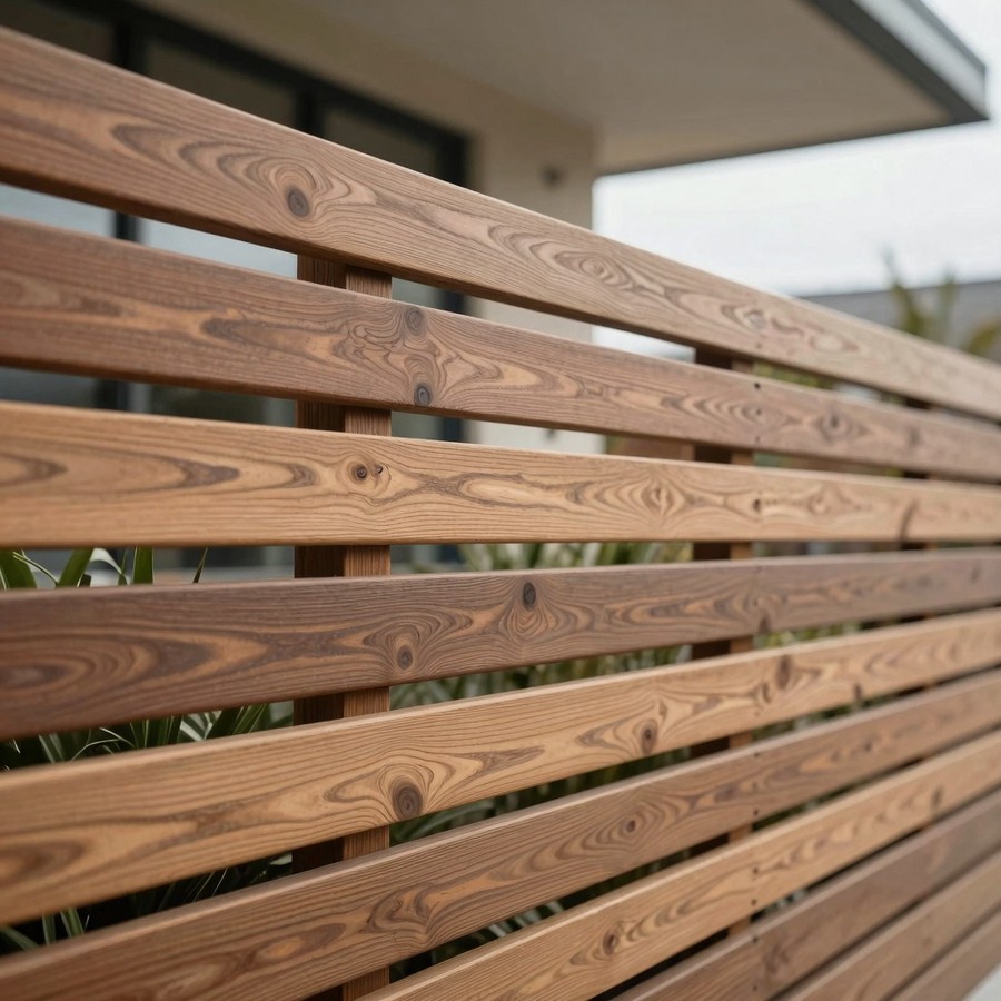 horizantal wood fence inspiration 2