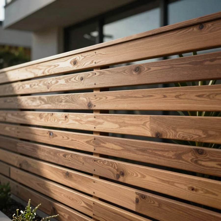 horizantal wood fence inspiration 3