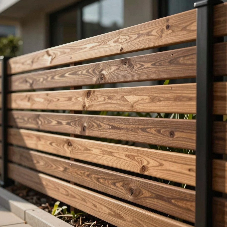 horizantal wood fence inspiration 5