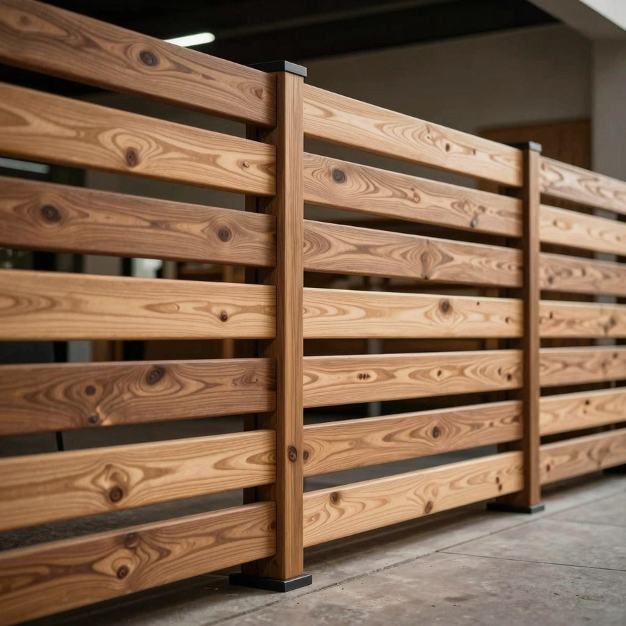 horizontal wood fences inspiration 3