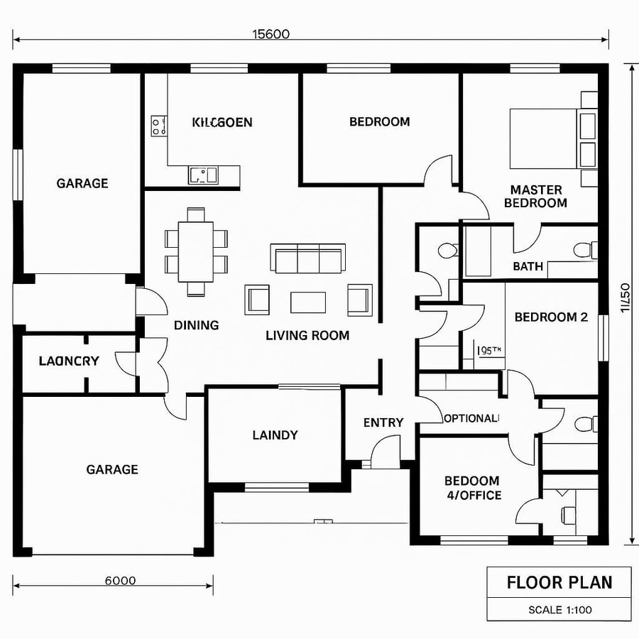 house floor plans 1 story inspiration 4