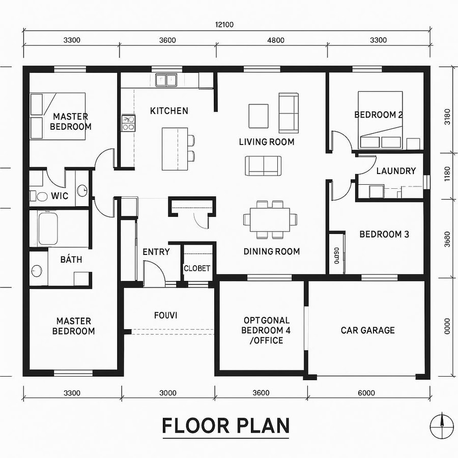 house floor plans 1 story inspiration 5