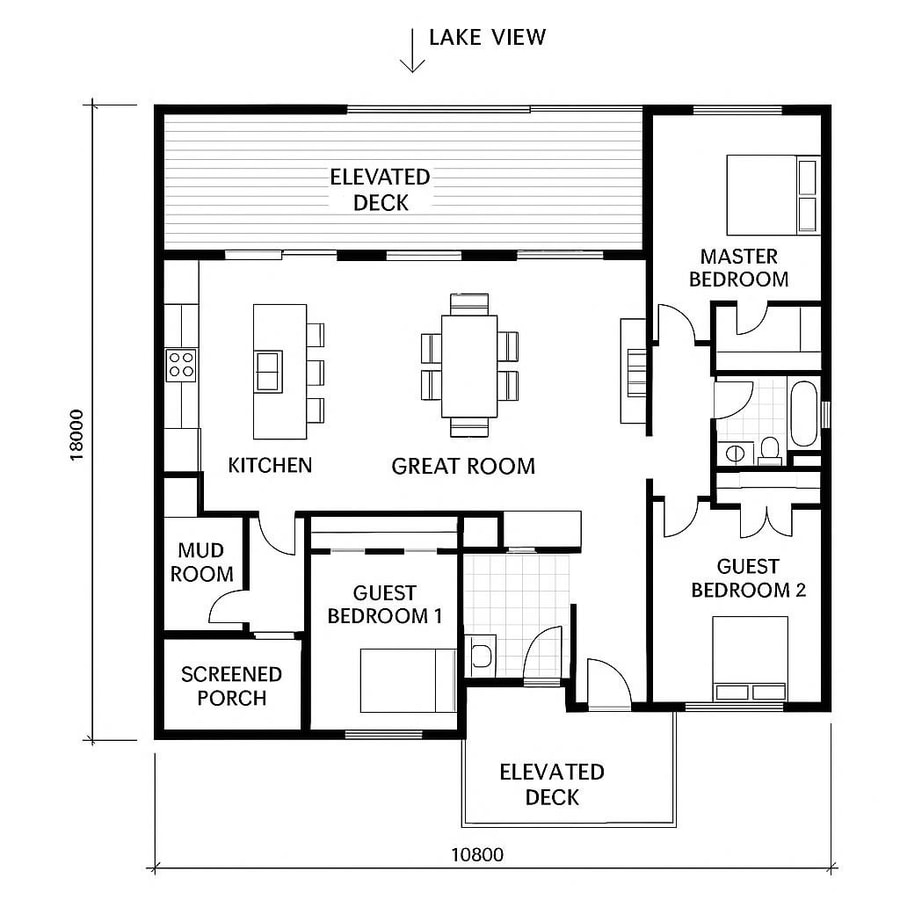 lake home floor plans inspiration 1